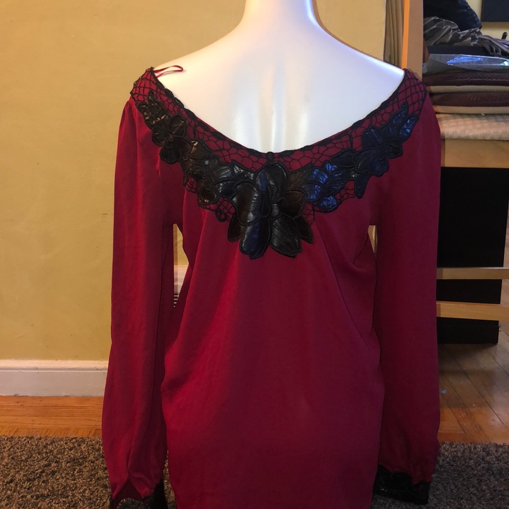 Dark Red Top